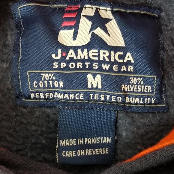 Virginia Cavaliers Hoodie Mens Medium Navy Orange NCAA College Pullover Fleece - Picture 10 of 10